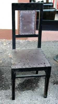 Sedie decò in rovere